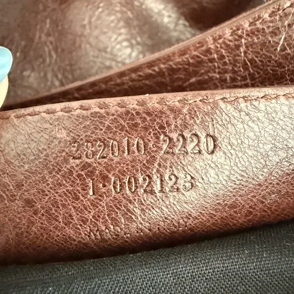 Balenciaga Velo in Cigare Fonce Brown Leather Purse Shoulder Crossbody Bag - Picture 7 of 14